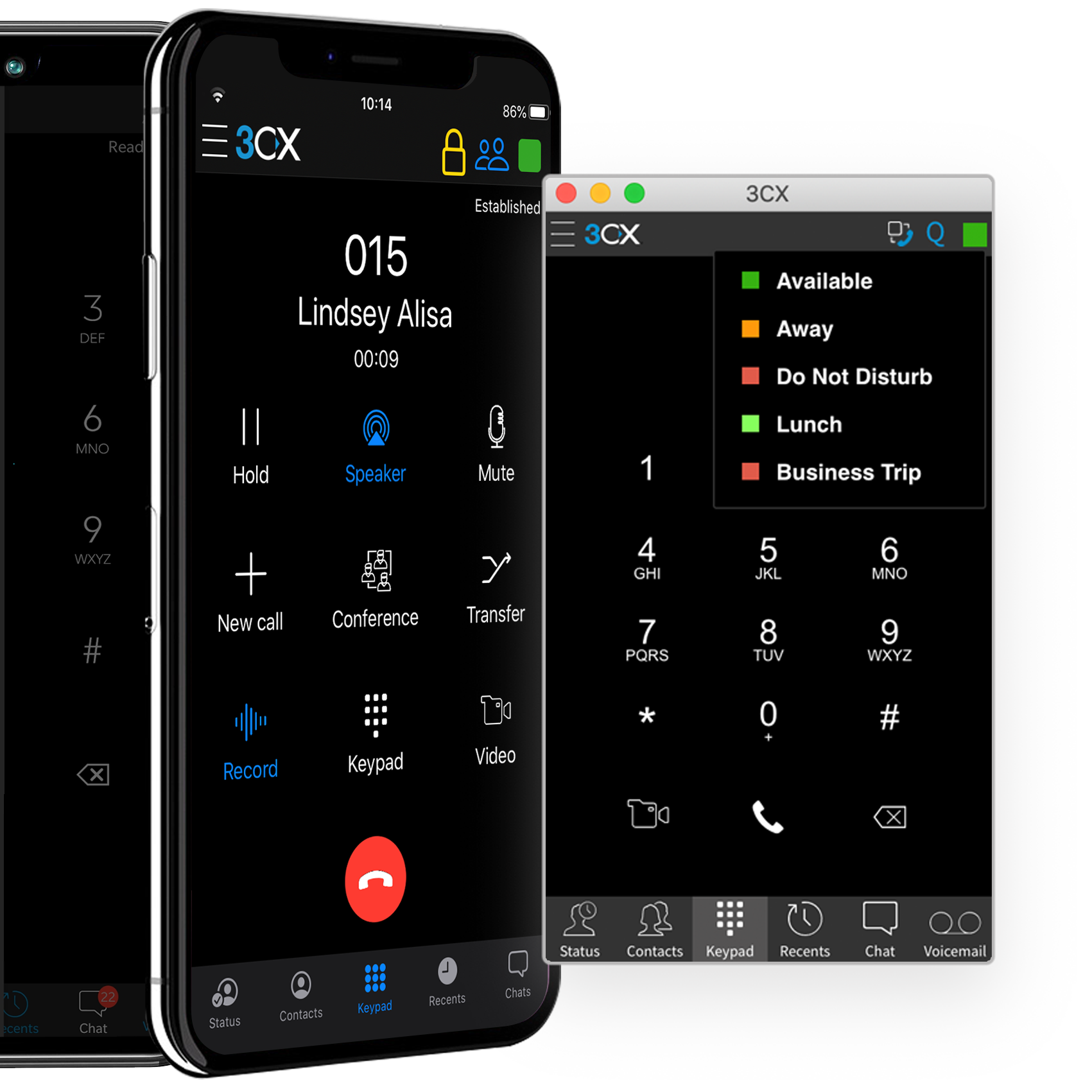VoIP telefonie 3CX App